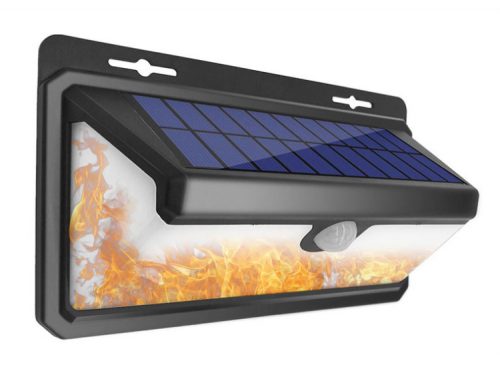 Solar Auto-Sensing Flame Night Light 太陽能模仿火焰加白光感應燈
