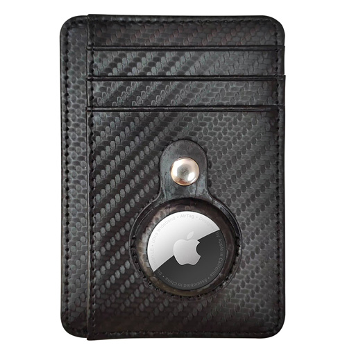 AirTag Carbon Fiber Pattern Minimalist Wallet 卡包