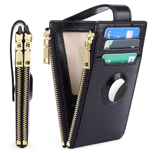 AirTag Genuine Leather Security Minimalist Wallet 銀包