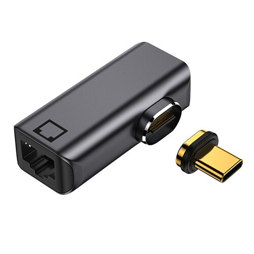 Magnetic USB Type C to GigaLan adapter 磁吸轉頭