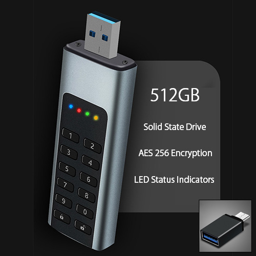 USB Encrypted Solid State Drive / Flash Drive