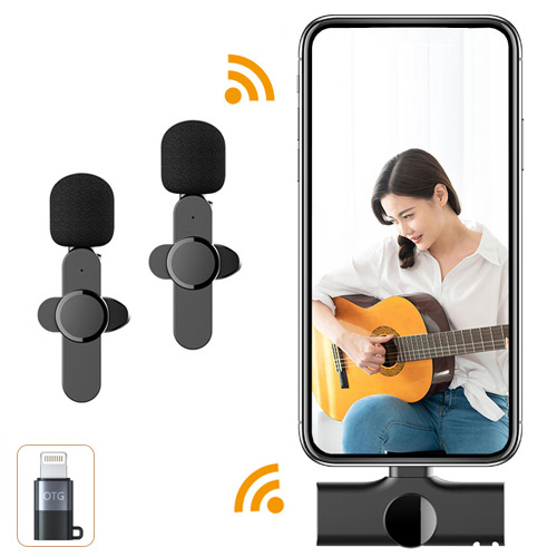 Vlogging USB Type C Plug & Play Wireless Lavalier Dual Microphones 無線收音咪